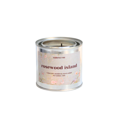 Scented Fire - "Rosewood Island" Scented Candle