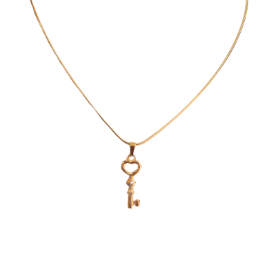 Rouge - Key Heart 18K Gold Plated Necklace
