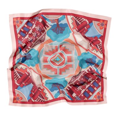 La Artisan - "Quoc Hoc Hue - The Graceful National High School Of Hue" Square Scarf