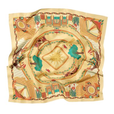 La Artisan - "Thành Cổ Loa - Co Loa Citadel" Square Scarf