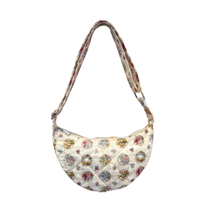 Rung Handmade - Shoulder Bag in Butter with Floral