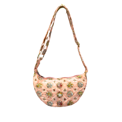 Rung Handmade - Shoulder Bag in Pink with Floral