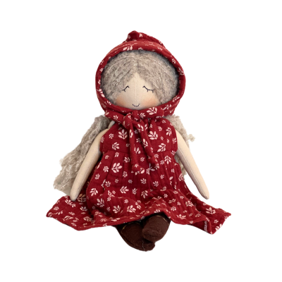 Rung Handmade - Doll in Brick Leaf Dress