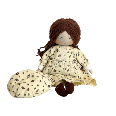 Rung Handmade - Doll in White Daisy Dress