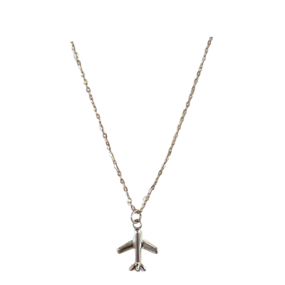 Miya - Silver Necklace With Plane Pendant