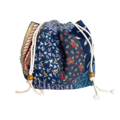 Rung Handmade - Quilt Pouch in Navy Bloom