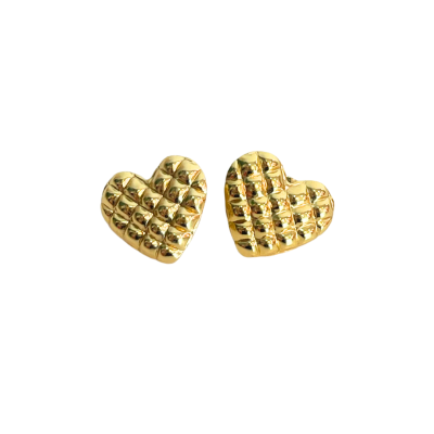 Rouge - Heart 18K Gold Plated Earrings