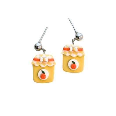 Eli & Lou - Clay Earrings in Orange Jam