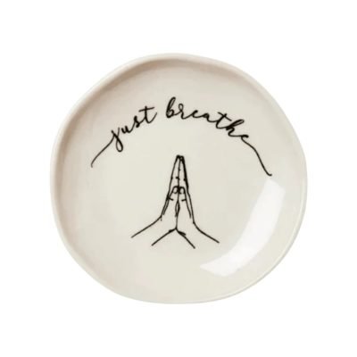 Bat Trang Ceramic Trinket “Just Breathe”