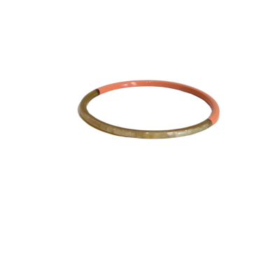 Aziet Saigon Buffalo Horn & Lacquer Bangle in Peach