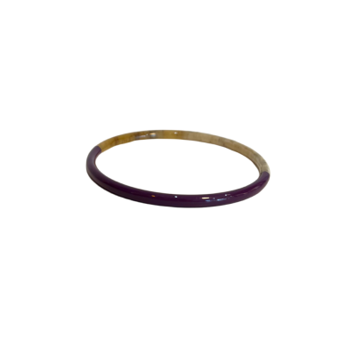 Aziet Saigon Buffalo Horn & Lacquer Bangle in Purple