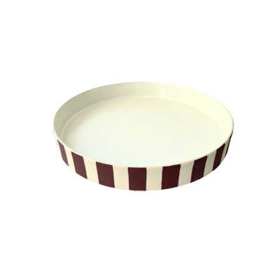 Bat Trang Small Tray in Striped Brick