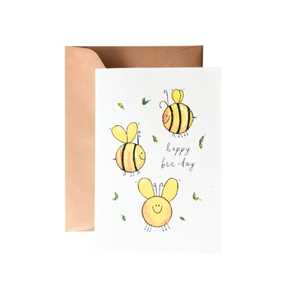 Made By Hattie - "Happy Bee Day" Greeting Card