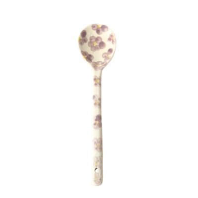 Bat Trang Ceramic Spoon in Lilac Flower