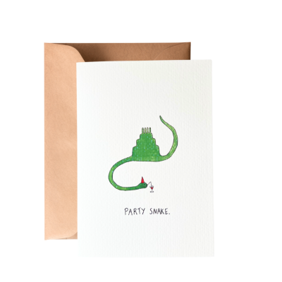 Made By Hattie - "Party Snake" Greeting Card