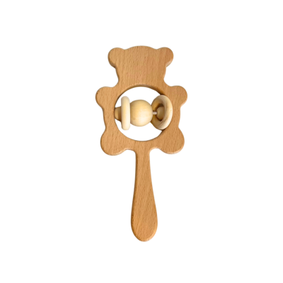 Bear Wooden Rattle