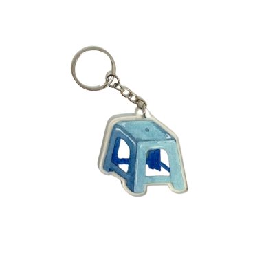 Laurie Draws - "Plastic Chair" Keychain