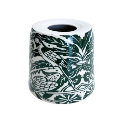 Bat Trang Ceramic Green Bird Vase