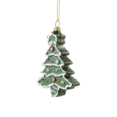 Poly Christmas Ornament - Christmas Tree in Green