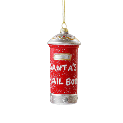 Poly Christmas Ornament - Santa's Mail Box