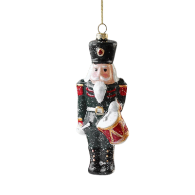 Poly Christmas Ornament - Nutcracker In Green