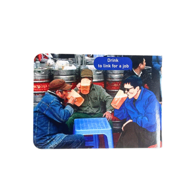 Xland - Mini Notebook "Drink To Link For A Job"