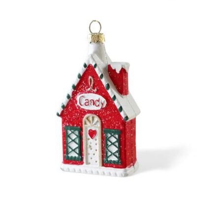Poly Christmas Ornament - Candy House