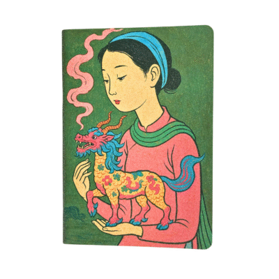 Xland - Glitter Notebook "Dragon on Woman's Hand"