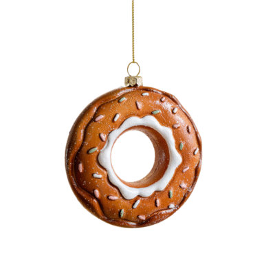 Poly Christmas Ornament - Donut
