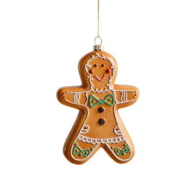 Poly Christmas Ornament - Ginger Breadman