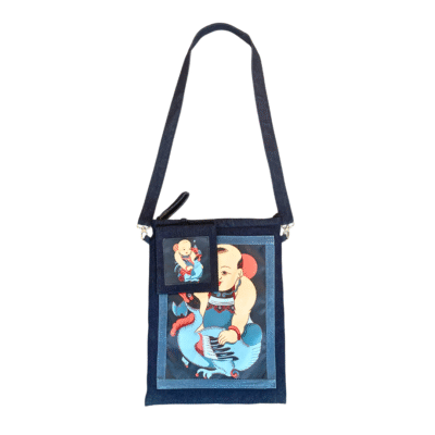 Xland - Laptop Sleeve Crossbody Bag In Dong Ho Painting