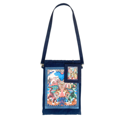 Xland - Laptop Sleeve Crossbody Bag In Ngu Ho Painting