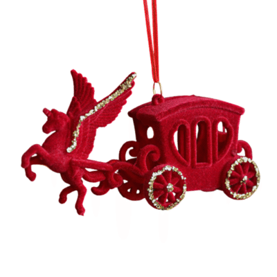Velvet Christmas Ornament - Mythical Ride
