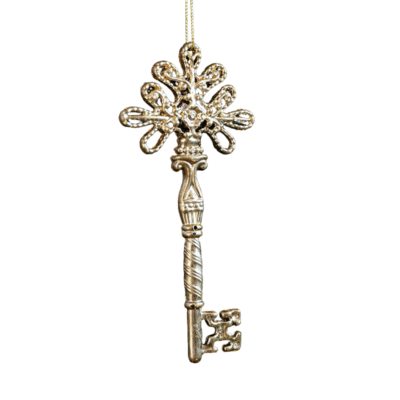 Chrome Christmas Ornament - Magic Key