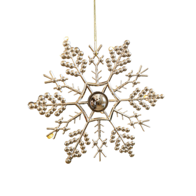 Chrome Christmas Ornament - Snowflake