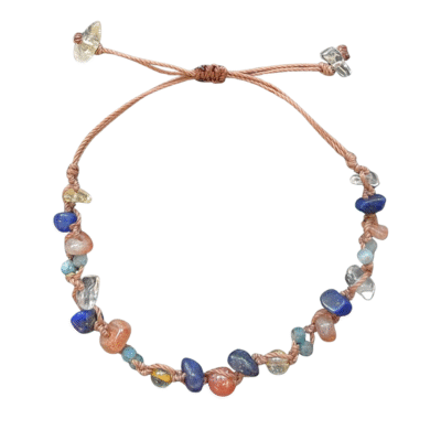 Meraki Town - Niwa Bracelet in Sunstone, Citrine, Lapis, Apatite and Clear Quartz