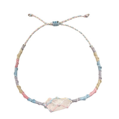 Meraki Town - Single Stone Bracelet in Rose Quartz