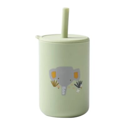 Baby Silicone Sippy Cup in Green