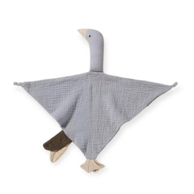 Ducky Muslin Comforter Blanket in Grey