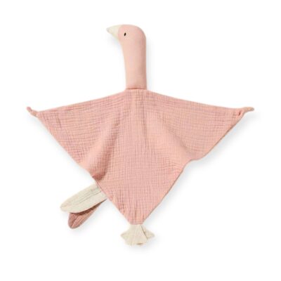 Ducky Muslin Comforter Blanket in Pink