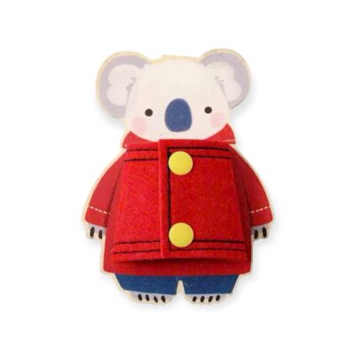 Children’s Montessori Busy Board - Koala (Press Stud)