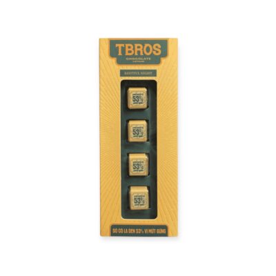 Tbros Chocolate - Dark Chocolate 53% With Ginger Jam 18g