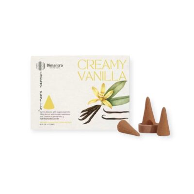 Dimantra - "Creamy Vanilla" Cone Incense